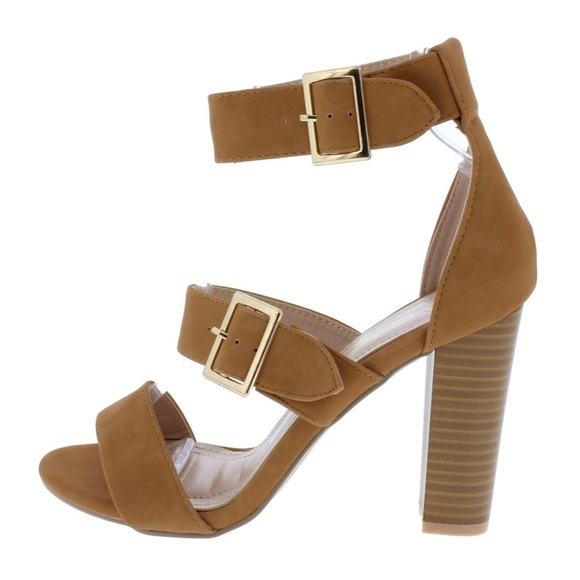 Shoes - Buckle Strap Booties Heels